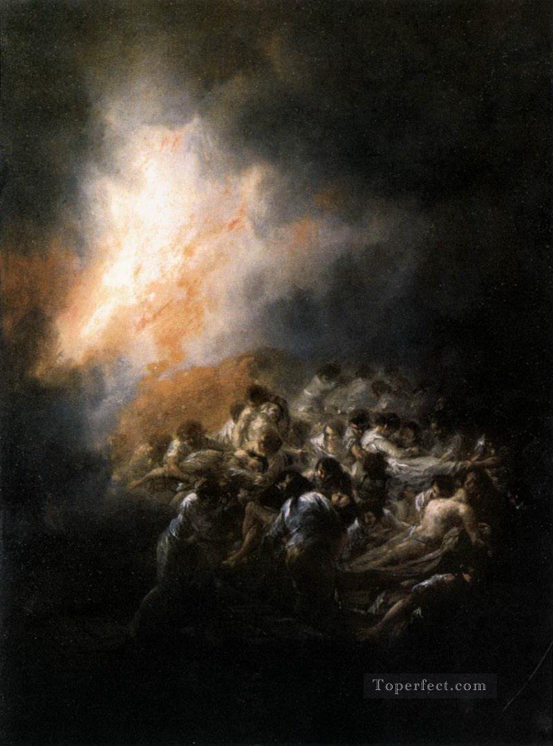 Fire at Night Francisco de Goya Oil Paintings